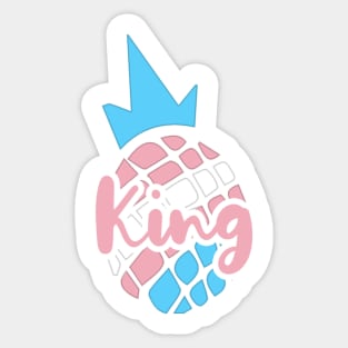 Pride'n'apple Trans King ! Sticker